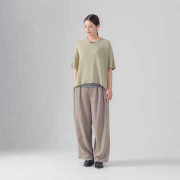 SO [　　]｜ヘンプコットン 衿付きプルオーバー