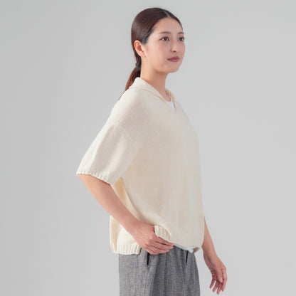 SO [　　]｜ヘンプコットン 衿付きプルオーバー