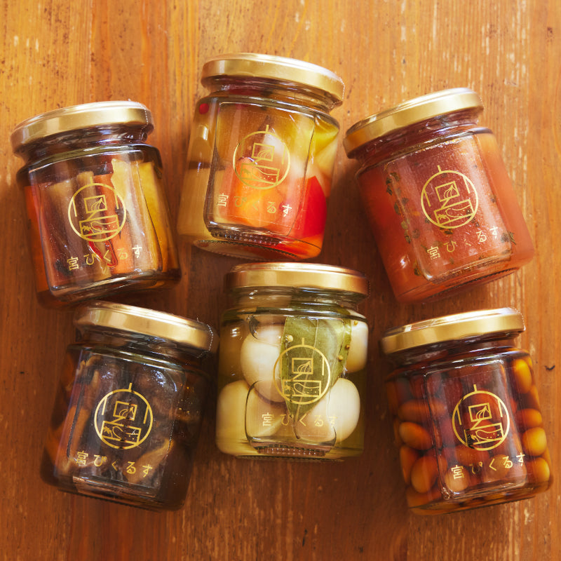 宮ぴくるす 無添加ピクルス6個セット｜栃木産野菜×老舗酢蔵仕込み
