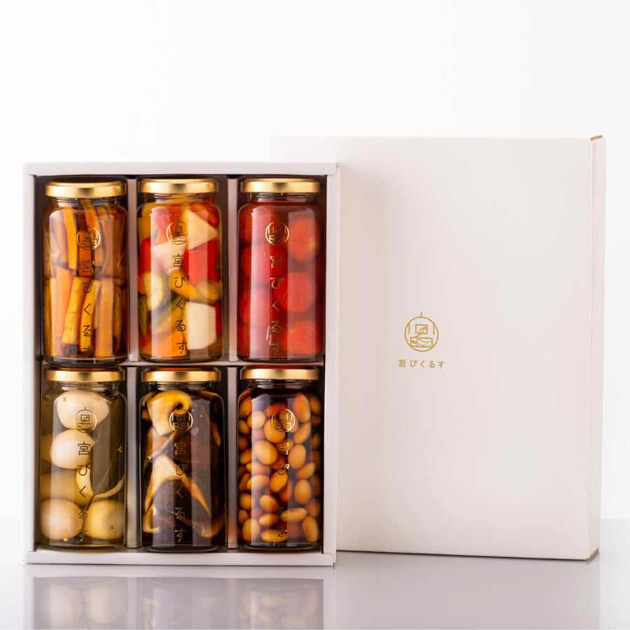 宮ぴくるす 無添加ピクルス6個セット｜栃木産野菜×老舗酢蔵仕込み