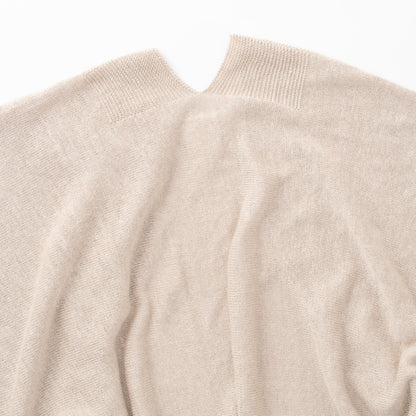 SO [　　]｜横編みリネンカーディガン｜日本製 麻100% ポンチョ風 レディース