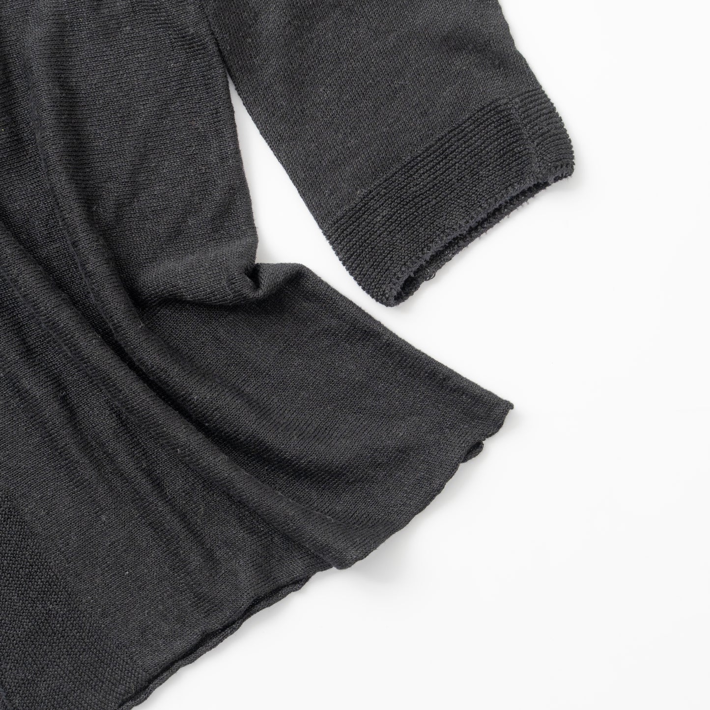 SO [　　]｜横編みリネンカーディガン｜日本製 麻100% ポンチョ風 レディース