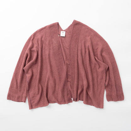 SO [　　]｜横編みリネンカーディガン｜日本製 麻100% ポンチョ風 レディース